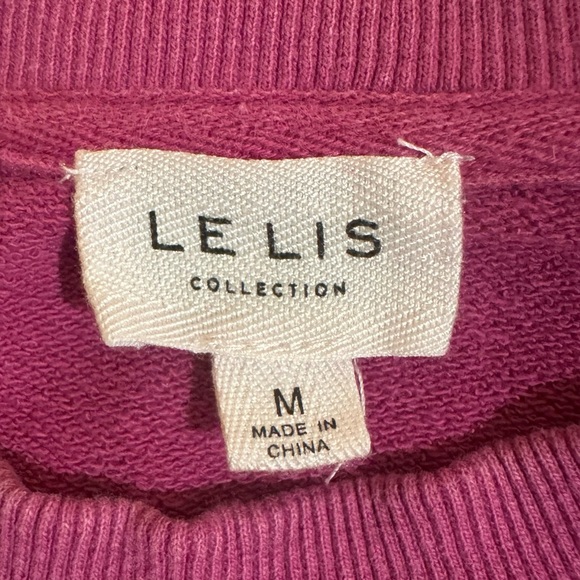 Le Lis Collection Celestial Oversized Pullover. Magenta. Size Medium. VGUC - Picture 3 of 9